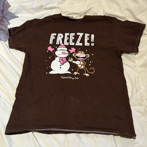 Bobby jack FREEZE tee shirt - size medium brown women’s - Picture 1 of 5